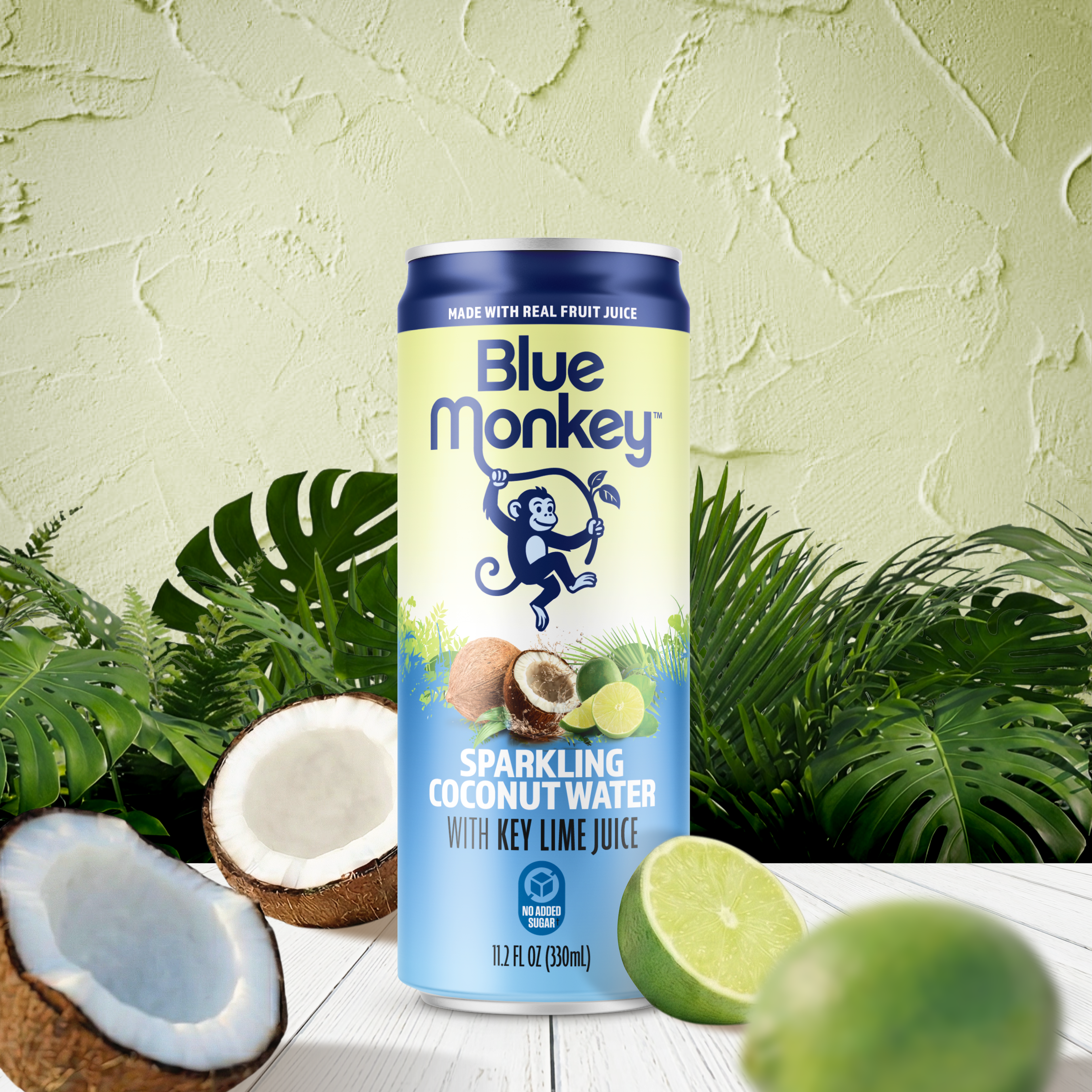 Sparkling Coconut Water with Key Lime 11.2oz/330ml - 12 pack