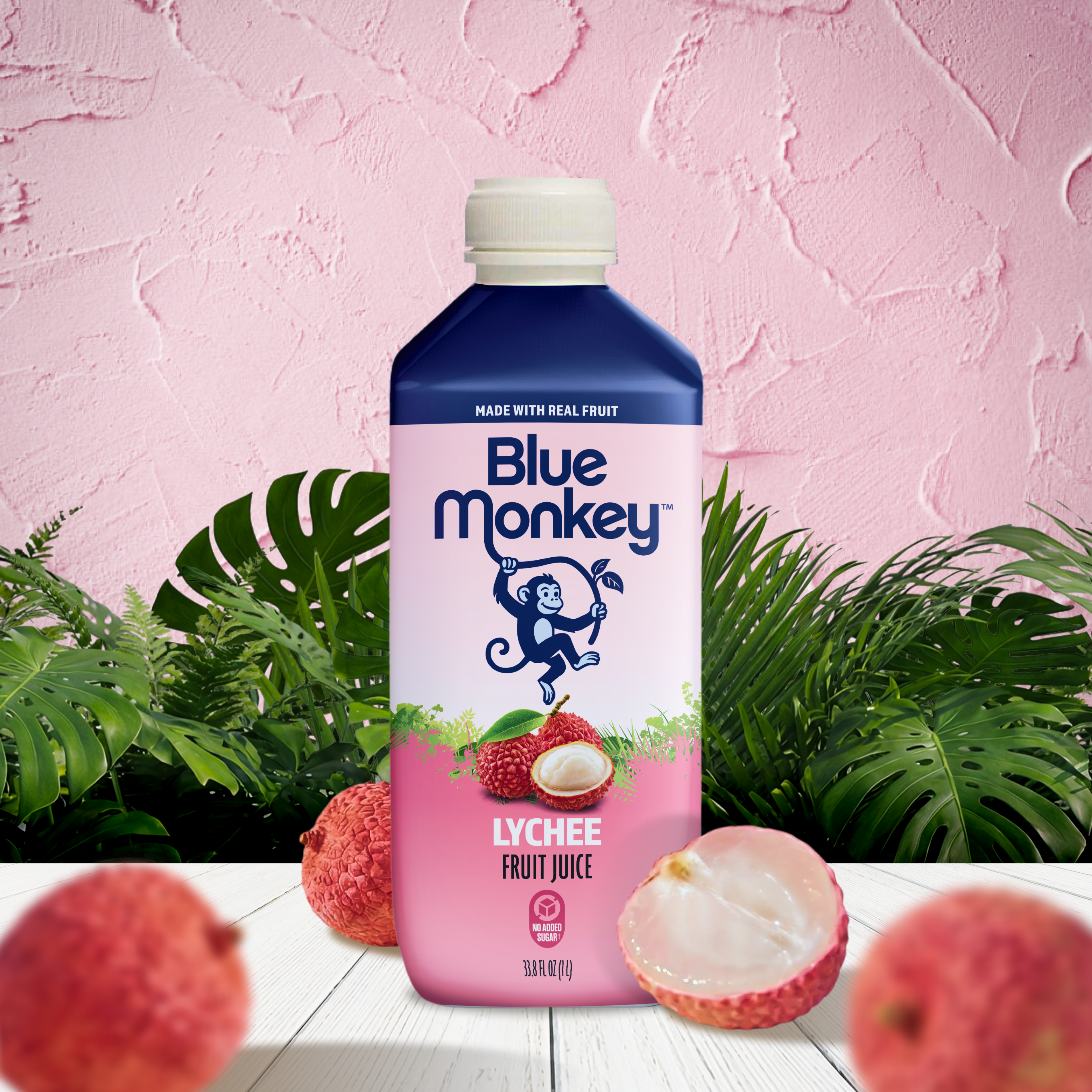 100% Pure Lychee Juice 33.8oz/1L - 6 pack